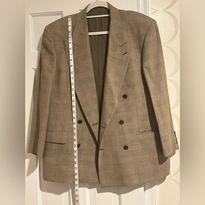 Valentino Garavani Double-Breasted Brown Blazer